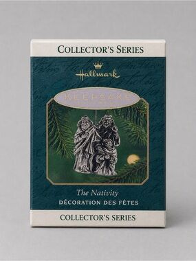 Hallmark Keepsake Ornament The Nativity Collectors Series, Fine Pewter, 2000